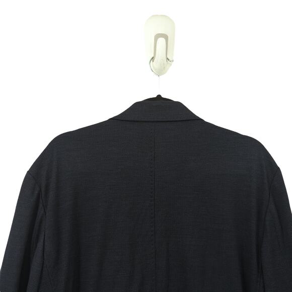 Canali Men US 48 Impeccabile Wool Blend Sports Blazer Blue Micro Check NEW FLAW - Picture 13 of 13